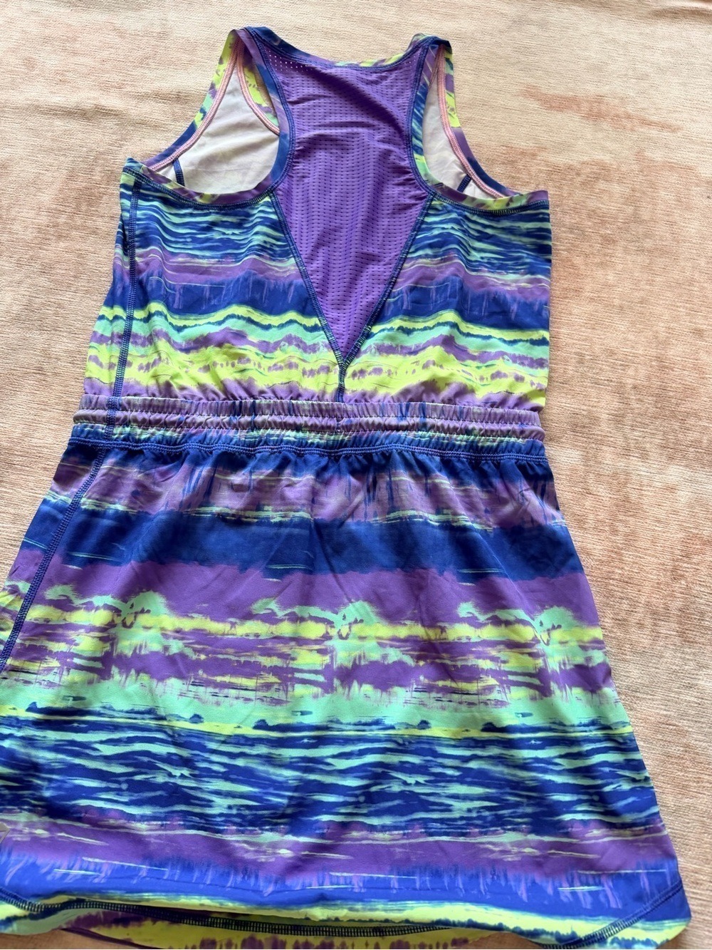 Ivivva by Lululemon Girls Athletic Dress Purple Tie Dye Size 14 - Picture 4 of 4